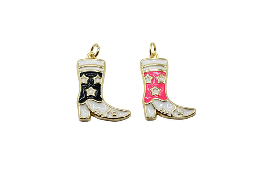 Cowboy Boot with StarCharm Pendant | 18K Gold-Filled
