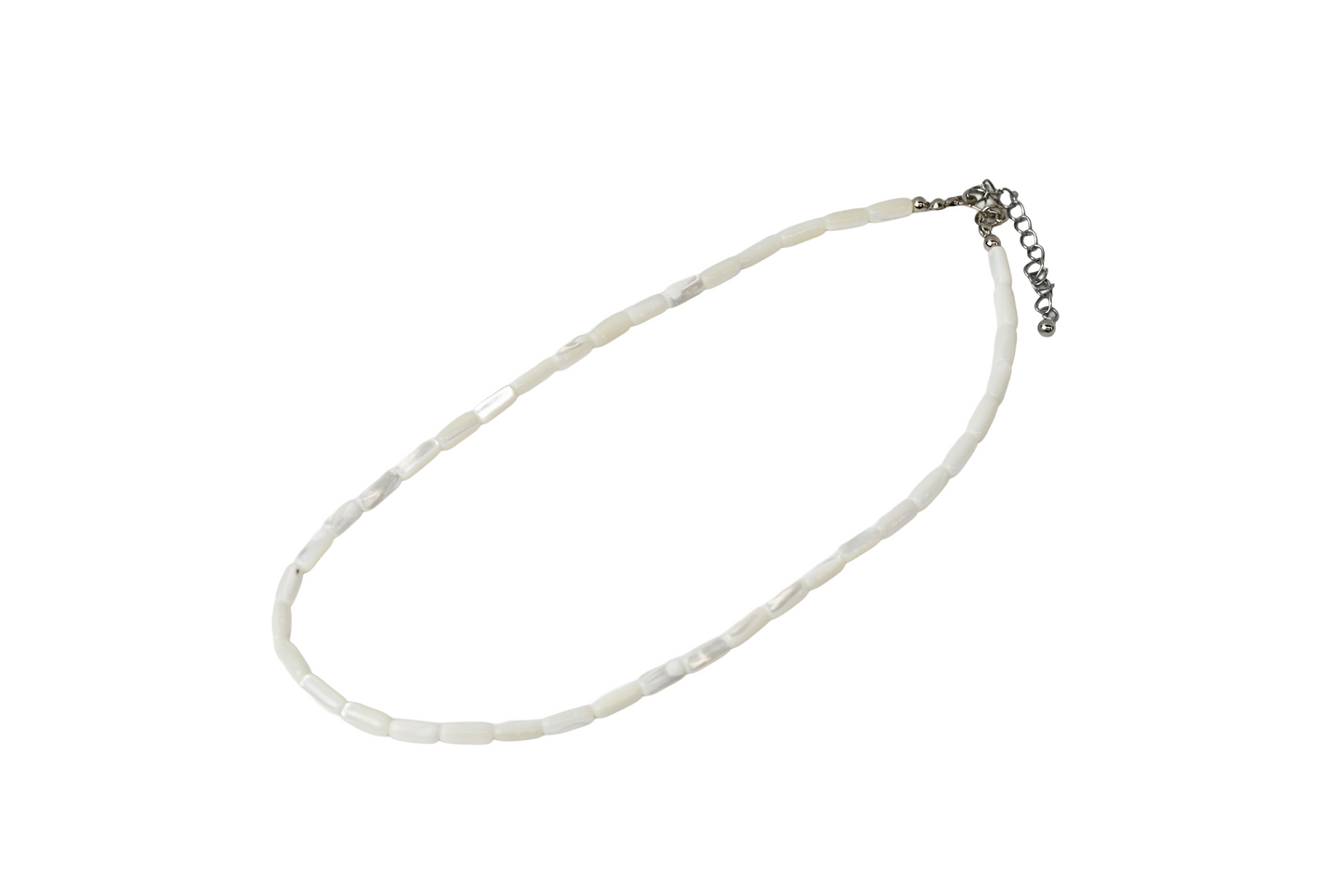 Mother of Pearl Tube Necklace