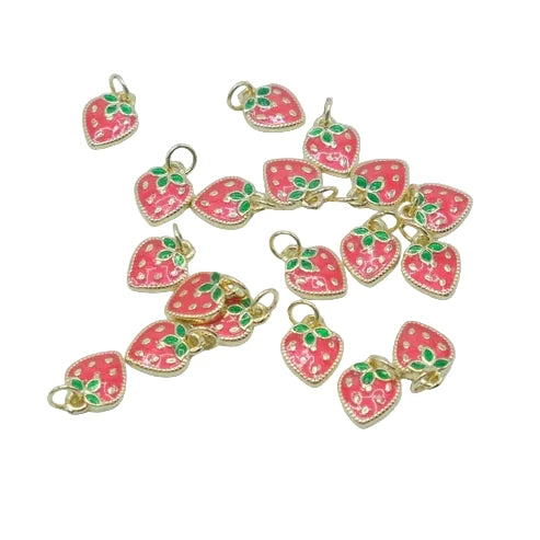 Strawberry Charm Pendant | 18K Gold-Filled