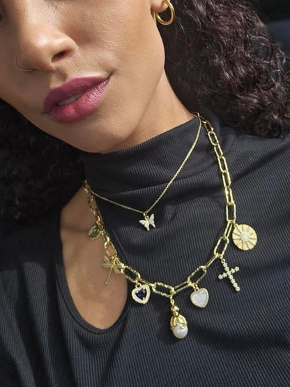 Octopus Pearl Charm | 18K Gold-Filled