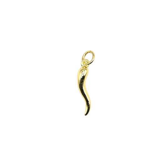 Italian Horn Chili Pepper Charm Pendant | 18K Gold-Filled