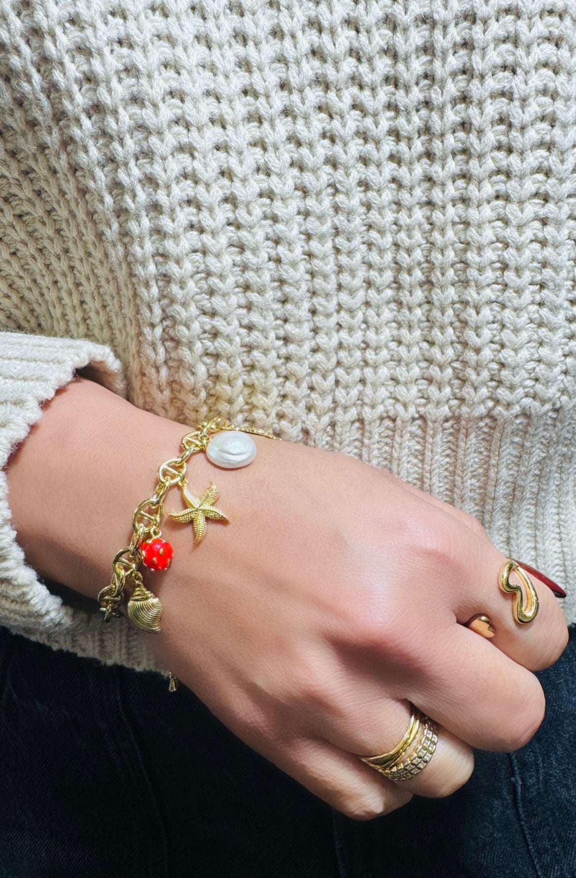 Red Crab Charm Pendant | 18K Gold-Filled
