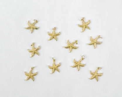 Style 15 - 18K Gold Filled Starfish Charm