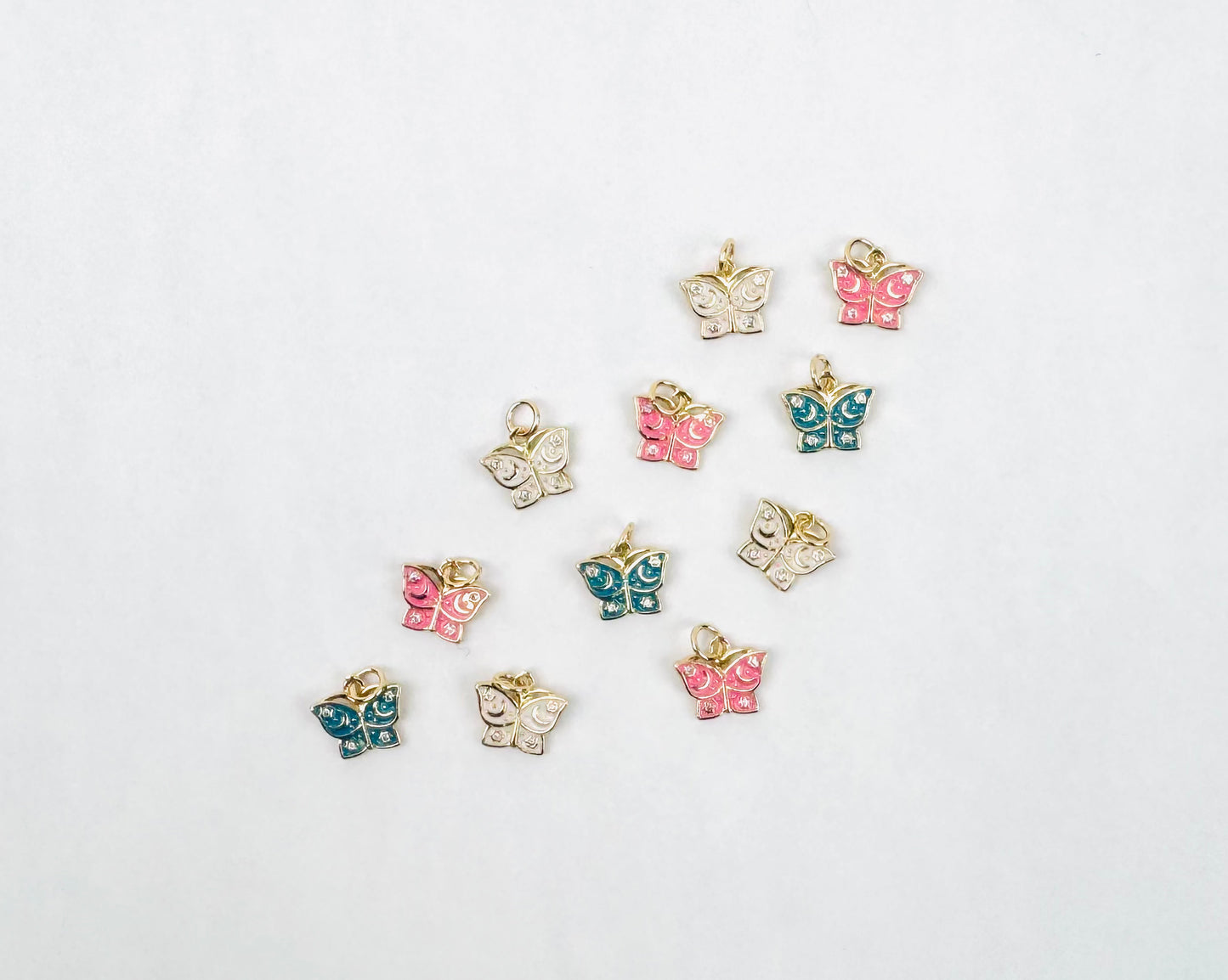 Style 66 - 18K Gold Filled Coloured Butterfly Charm