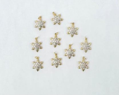 Style 41 - 18K Gold Filled Snowflake Charm