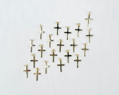 Style 73 - 18K Gold Filled Cross Charm