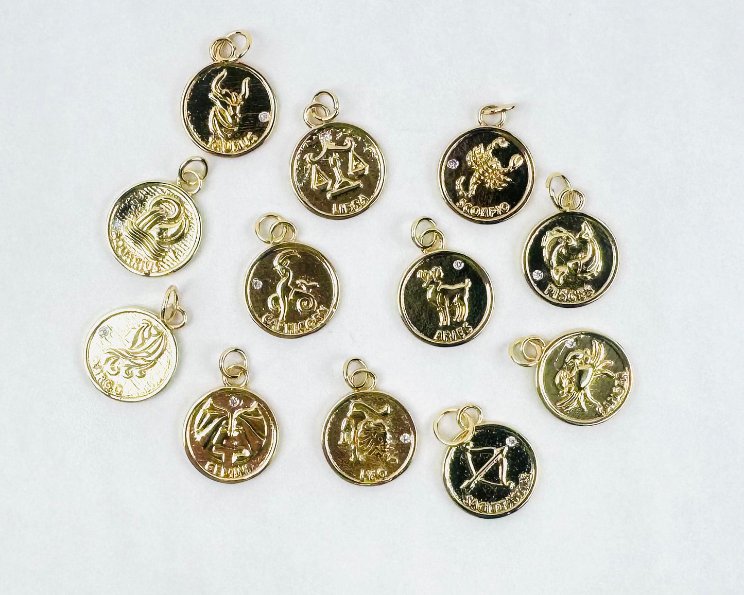 Style 133 - 18K Gold Filled Gold Zodiac Sign Charms