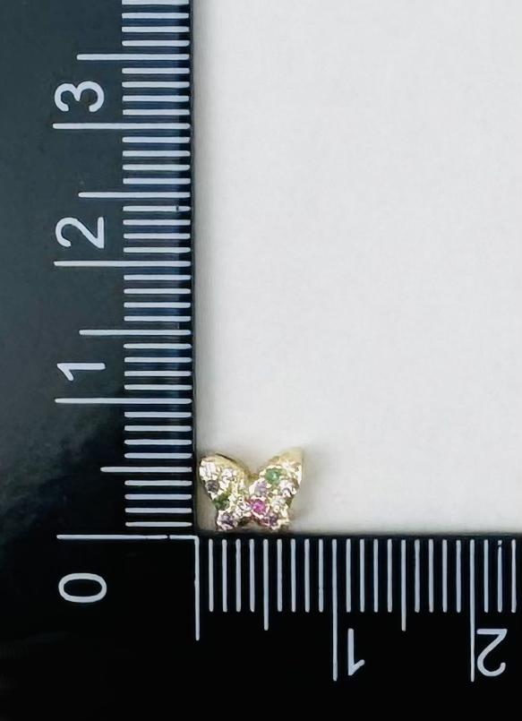 Style 83 - 18K Gold Filled Mini Butterfly with Studs Charm