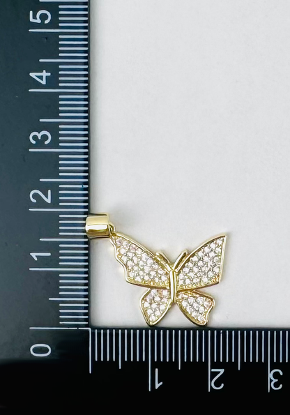 Style 54 - 18K Gold Filled Butterfly Charm with Studs