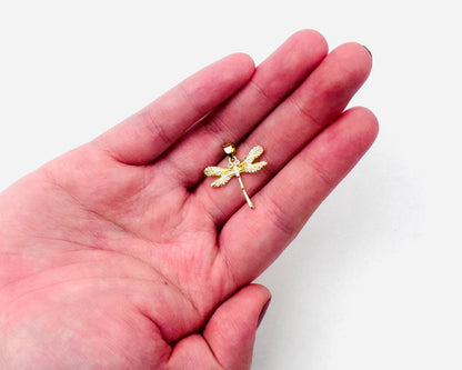 Style 19 - 18K Gold Filled Dragonfly Charm