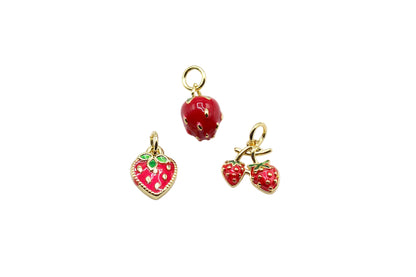 Strawberry Charm Pendant | 18K Gold-Filled