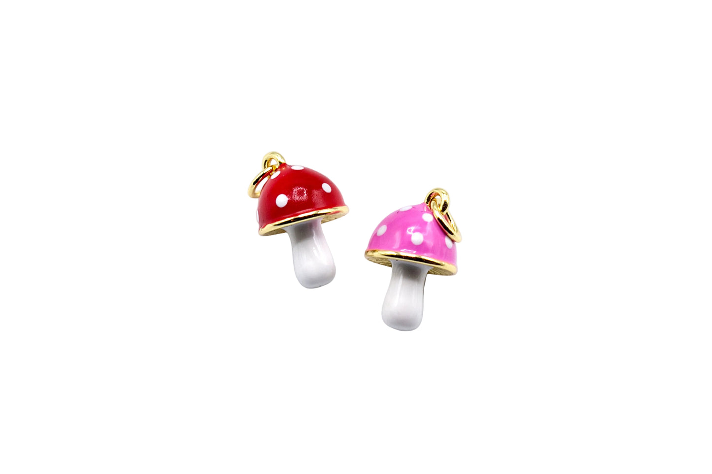 Mushroom Charm Pendant | 18K Gold-filled & Silver Plated