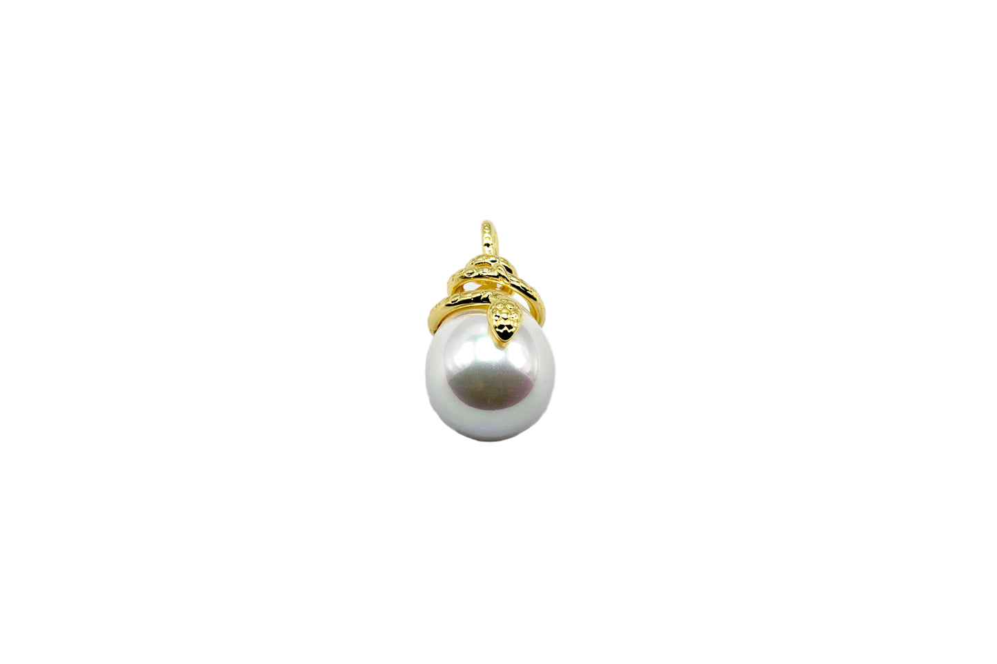 Pearl Snake Pendant | 18K Gold-Filled
