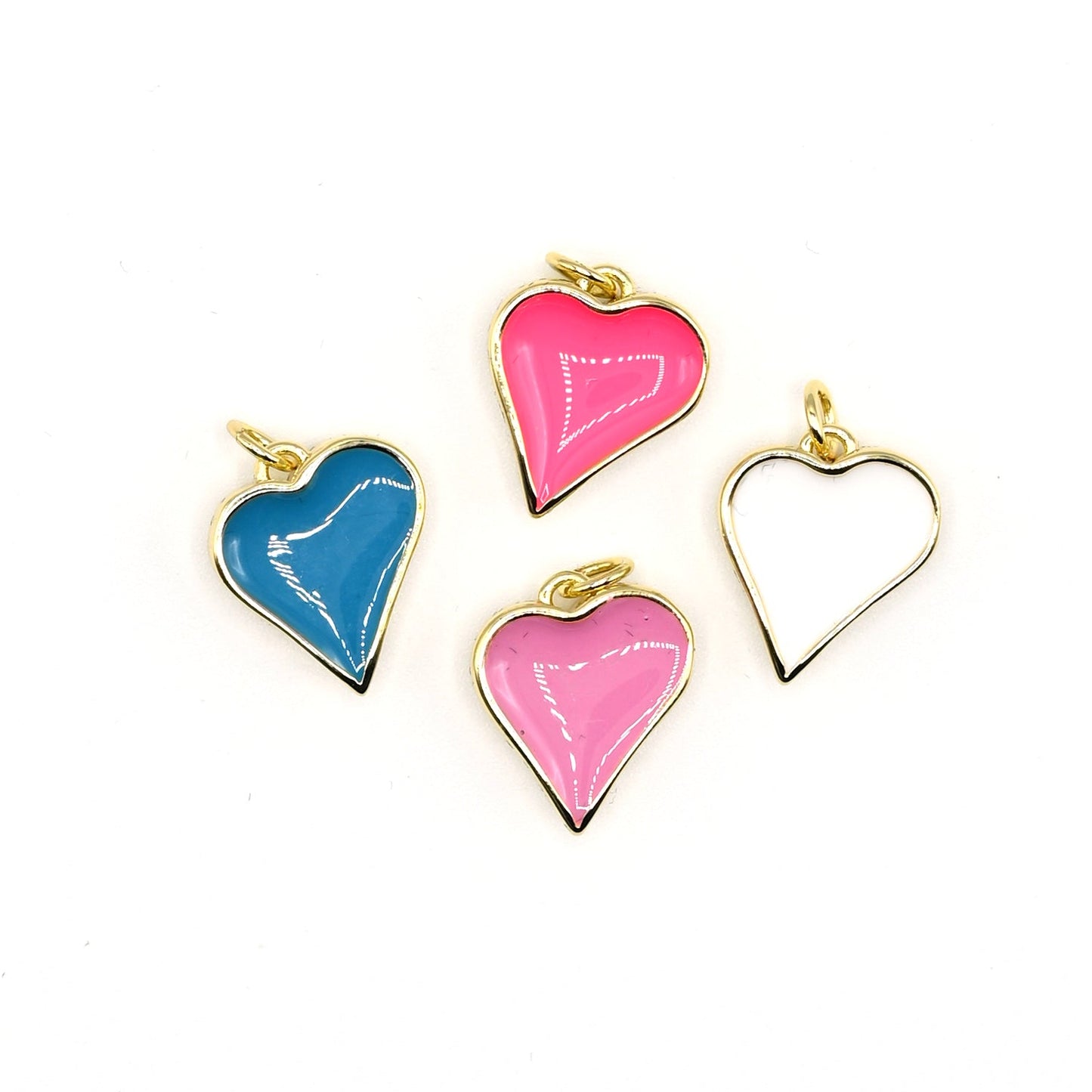 Color Pop Heart Charm Pendant | 18K Gold-Filled