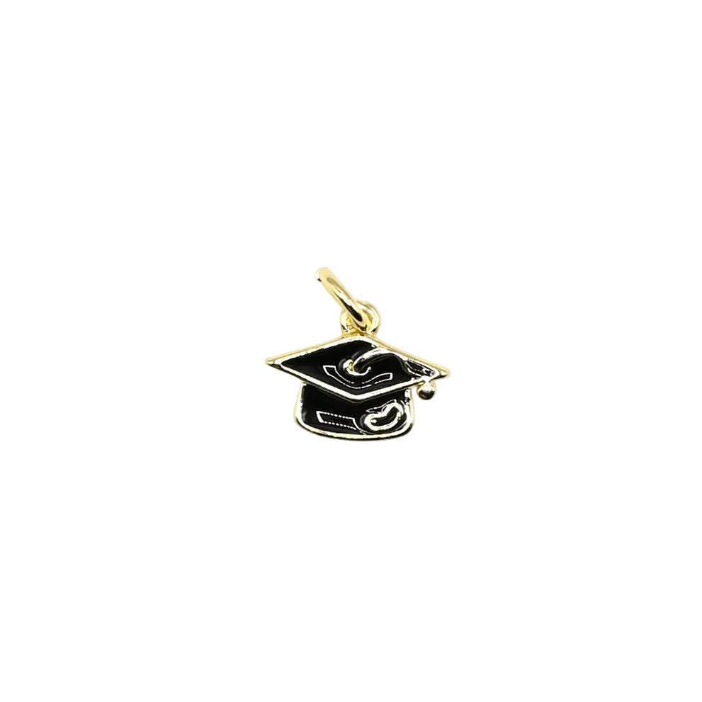 Mini Graduation Cap Charm Pendant| 18K Gold-Filled