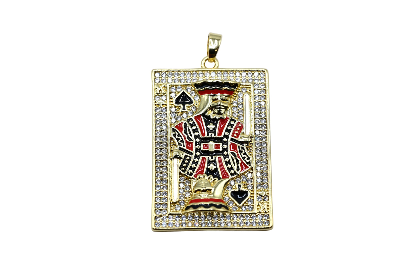Large King of Spades Pendant | 18K Gold-Filled