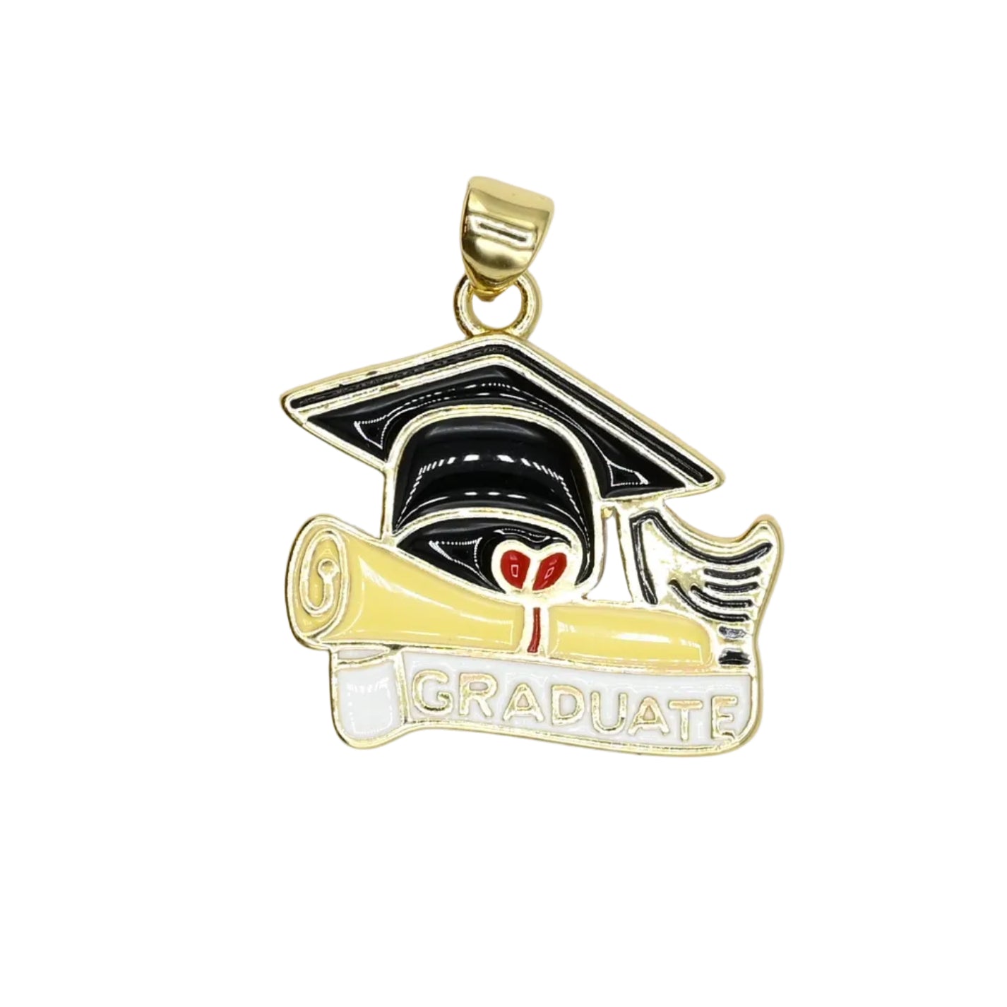Large Graduate Charm Pendant | 18K Gold-Filled