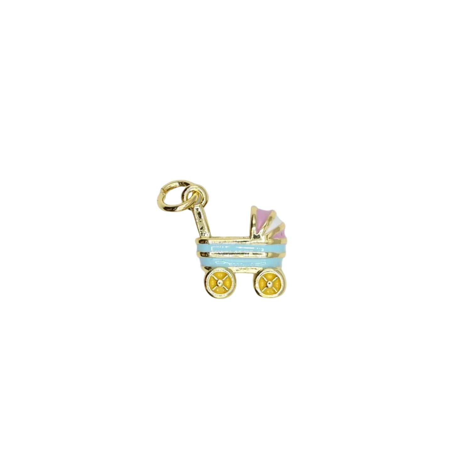 Baby Stroller Charm Pendant | 18K Gold-Filled