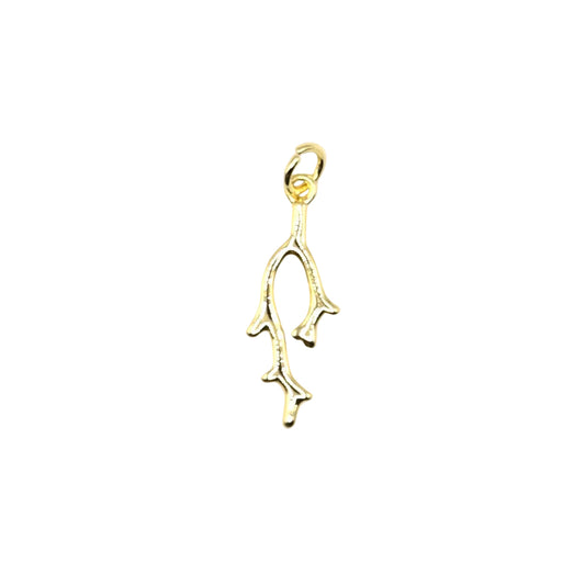 Coral Branch Charm Pendant | 18K Gold-Filled