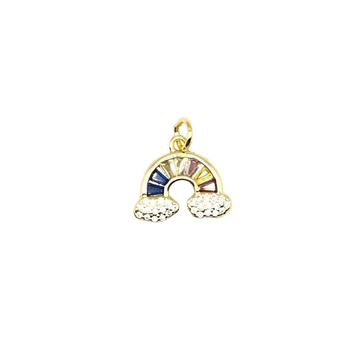 Rainbow Sparkle Charm Pendant | 18K Gold-Filled