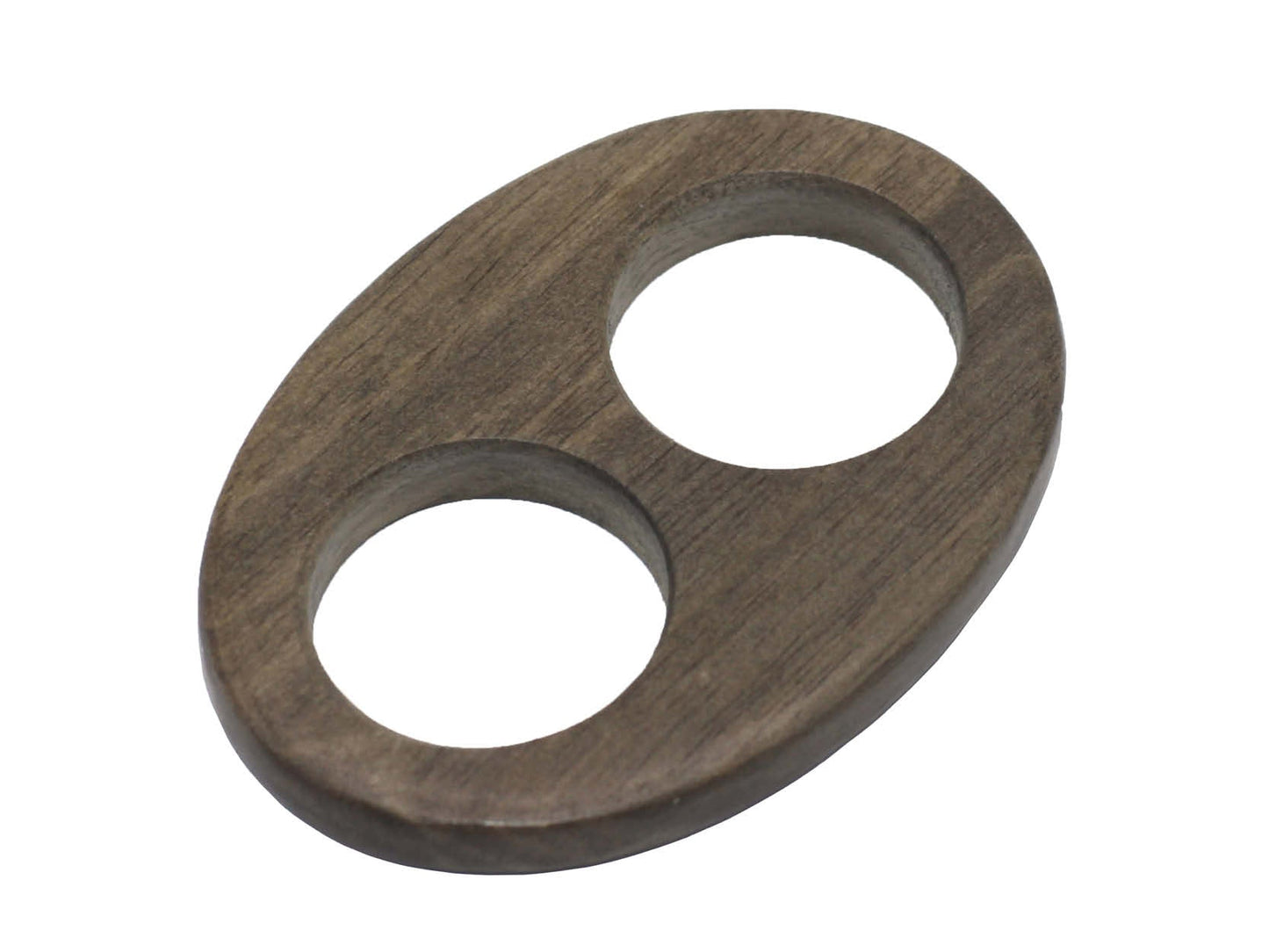 Tiger Ebony Wood Scarf Ring - Large