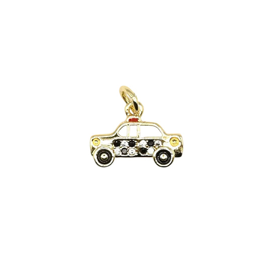 Taxi Cab Charm Pendant | 18K Gold-Filled