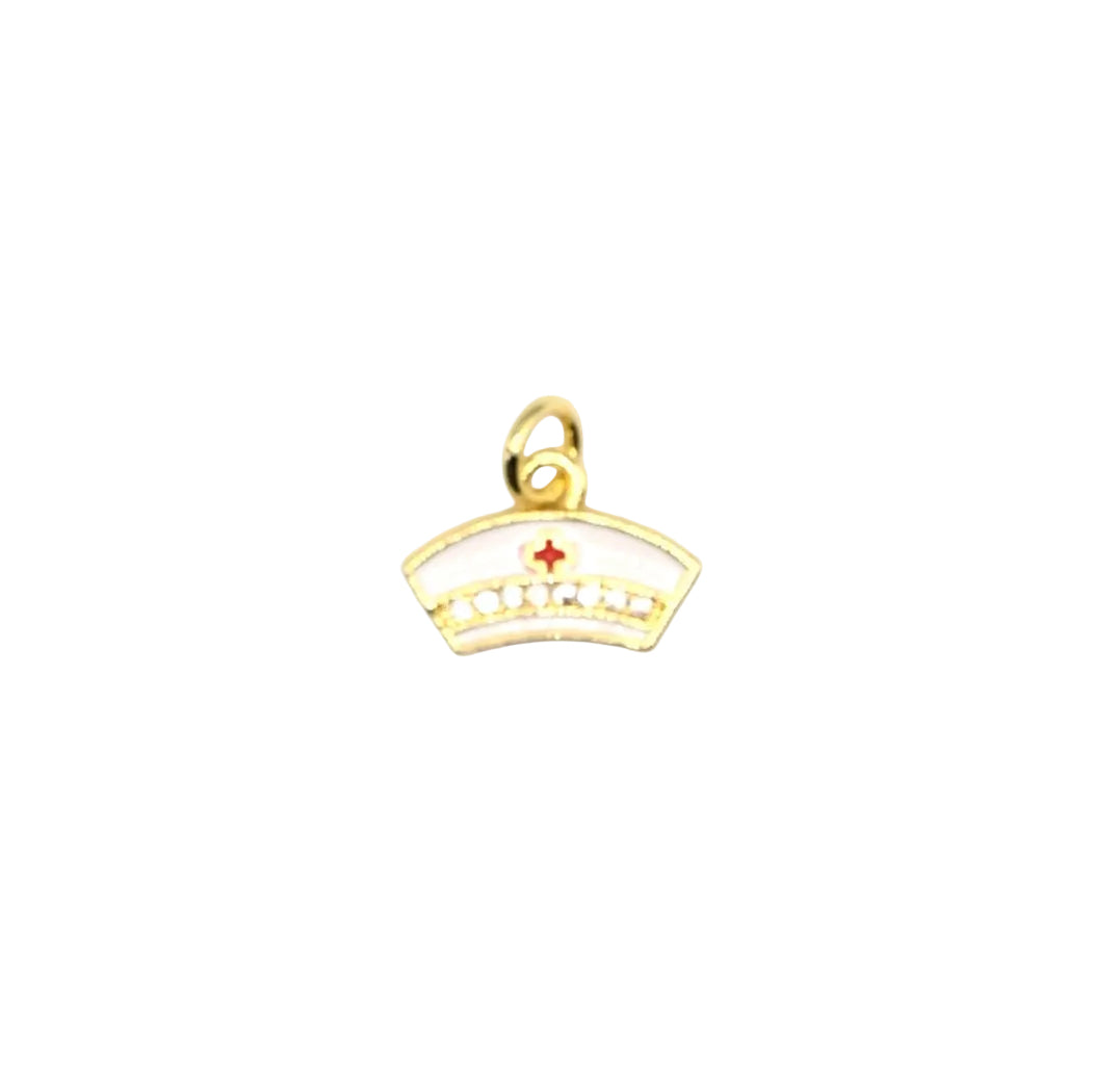 Nursing Cap Charm Pendant | 18K Gold-Filled