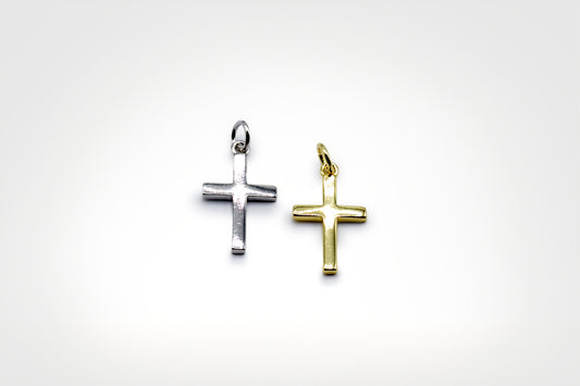 Classic Cross Charm Pendant | 18K Gold-Filled & Silver Plated