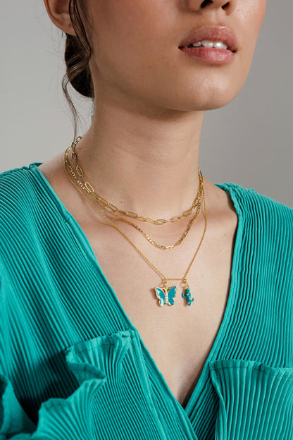 Large Colorful Butterfly Charm | 18K Gold-Filled