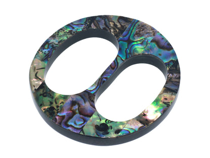 Abalone Shell Scarf Ring - Round