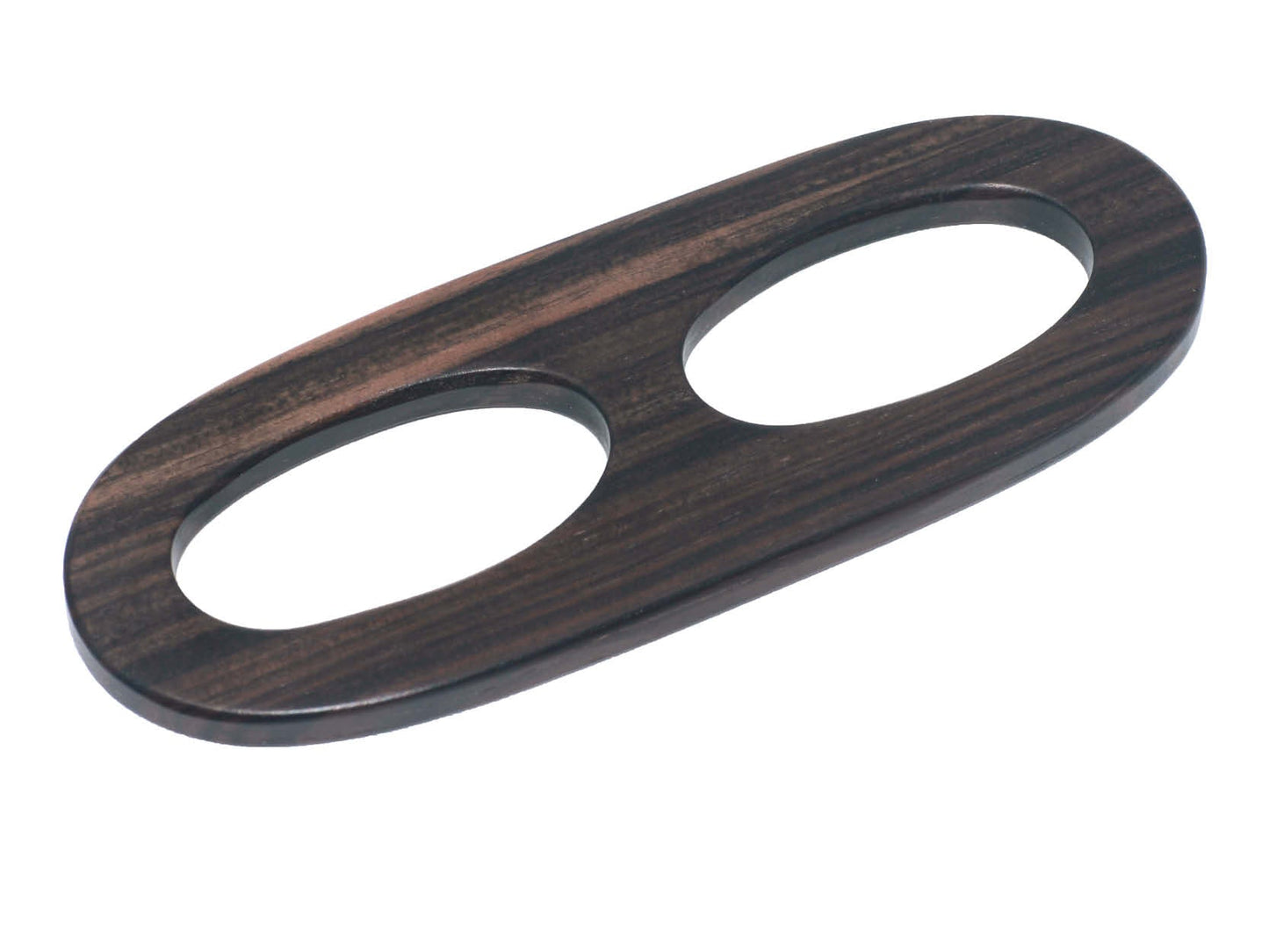 Tiger Ebony Wood Scarf Ring - X Large
