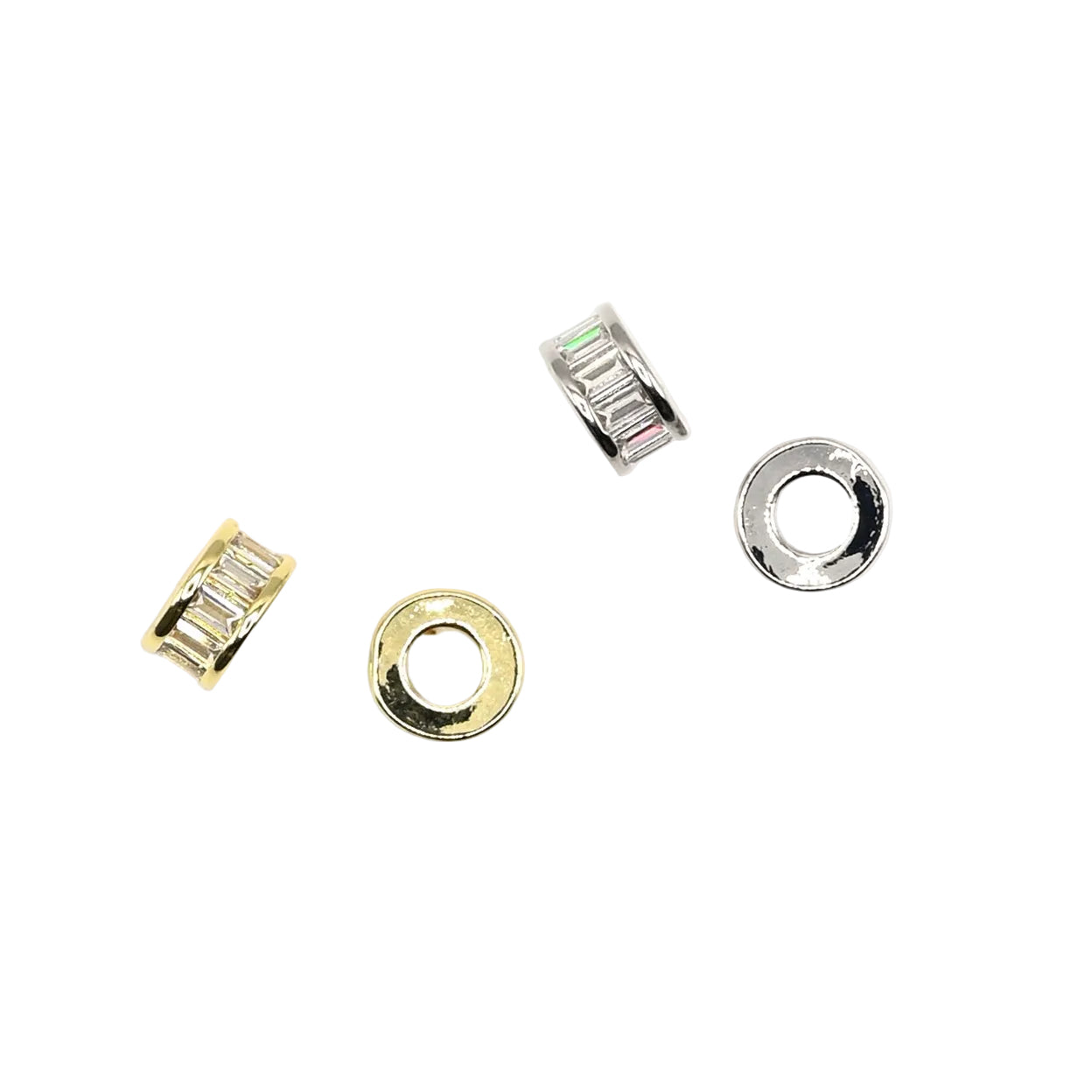 Baguette Spacer Charm | 18K Gold-Filled & Silver