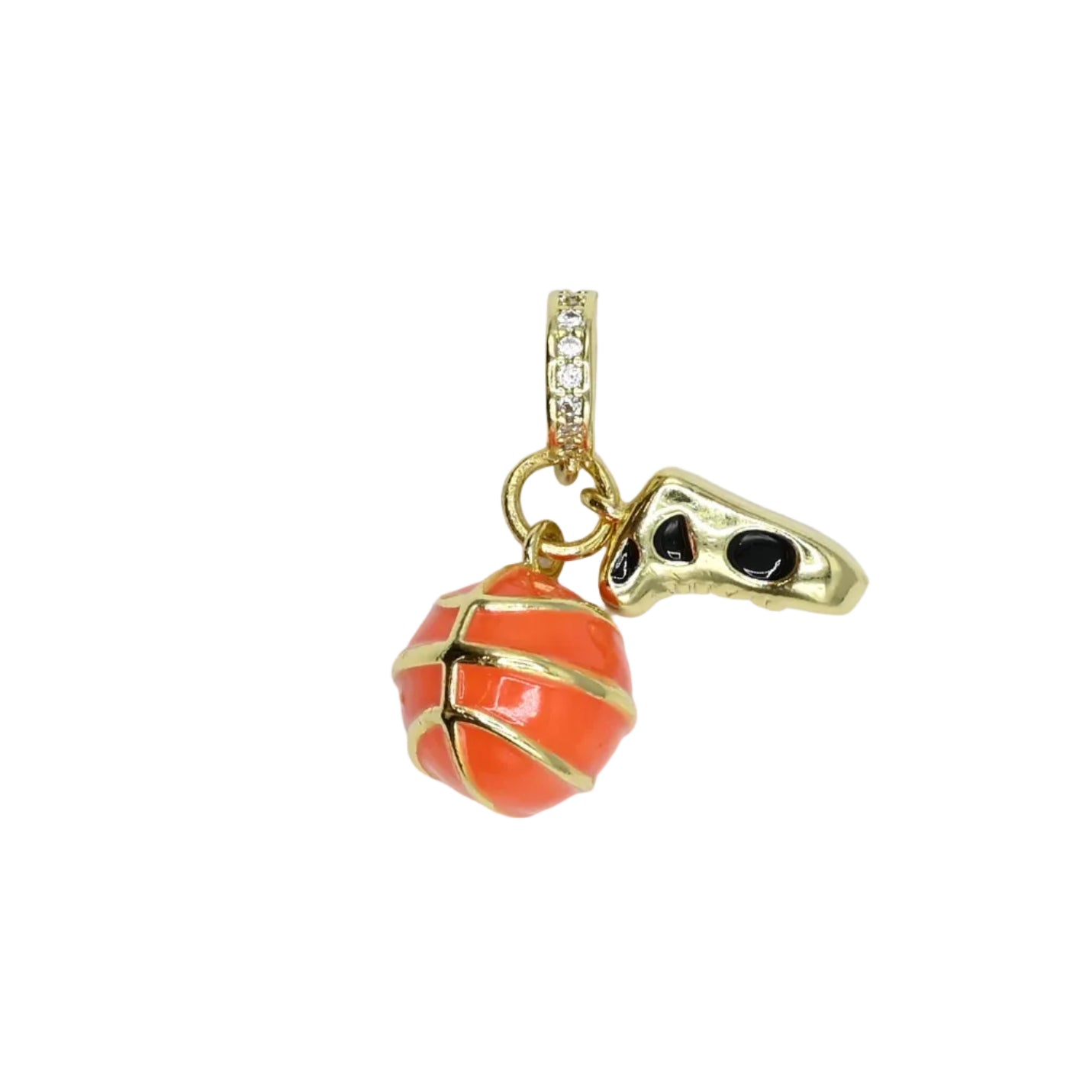 Basketball & Sneaker Charm | 18K Gold-Filled