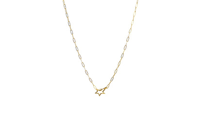 Star Carabiner Paper Clip Chain Necklace