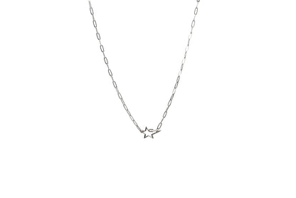 Star Carabiner Paper Clip Chain Necklace