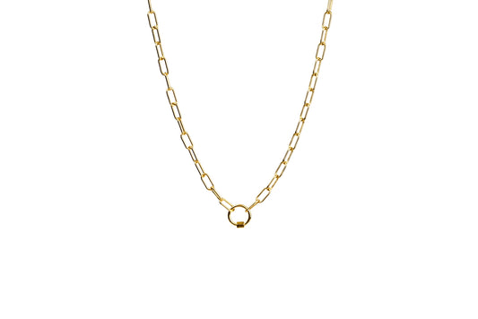 Portofino Round Carabiner Chain | 18K Gold-Filled & Silver