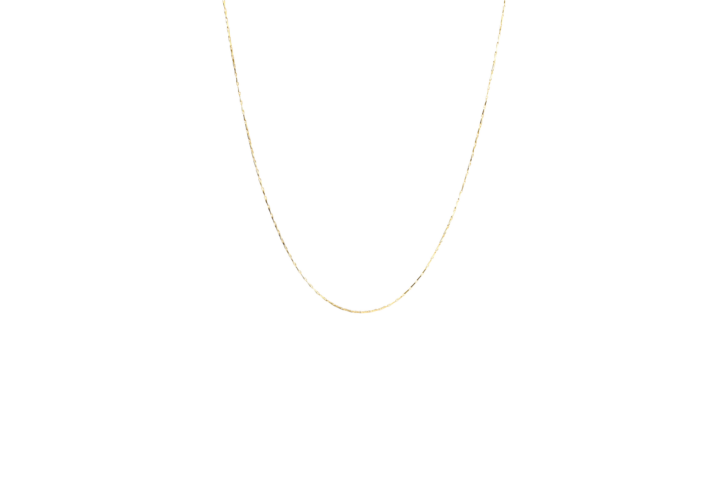 Flat Elongated Link Necklace