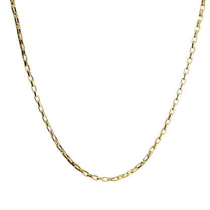 Box Interwoven Link Chain Necklace | 18K Gold-Filled