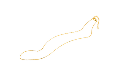 Flat Elongated Link Necklace