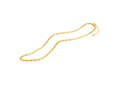 Box Interwoven Link Chain Necklace | 18K Gold-Filled