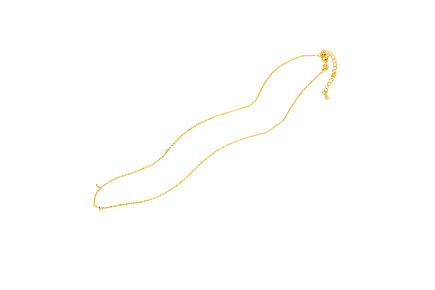 Minimalist Charm Ring Chain Necklace