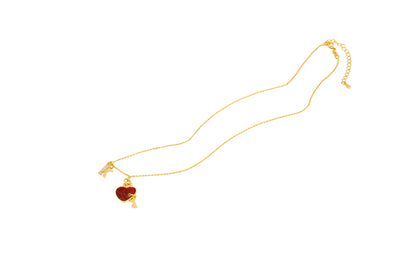 Minimalist Charm Ring Chain Necklace
