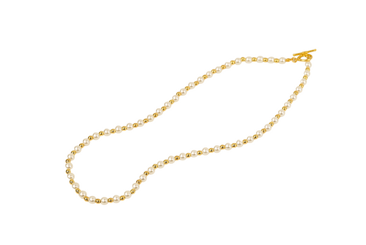 Bellissima Pearl Toggle Necklace | 18K Gold-Filled & Pearls