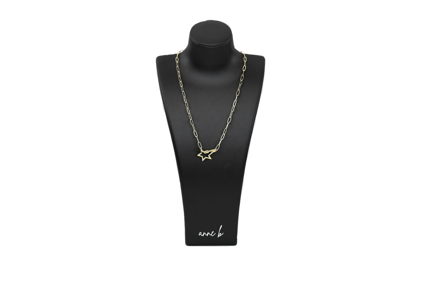 Star Carabiner Paper Clip Chain Necklace