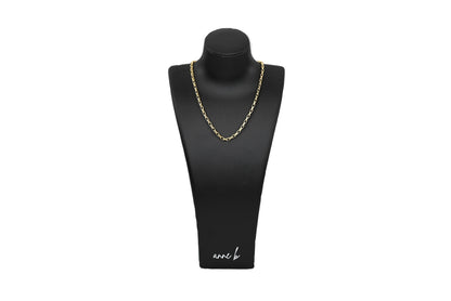 Box Interwoven Link Chain Necklace | 18K Gold-Filled