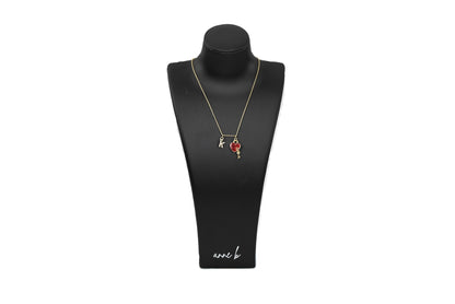 Minimalist Charm Ring Chain Necklace