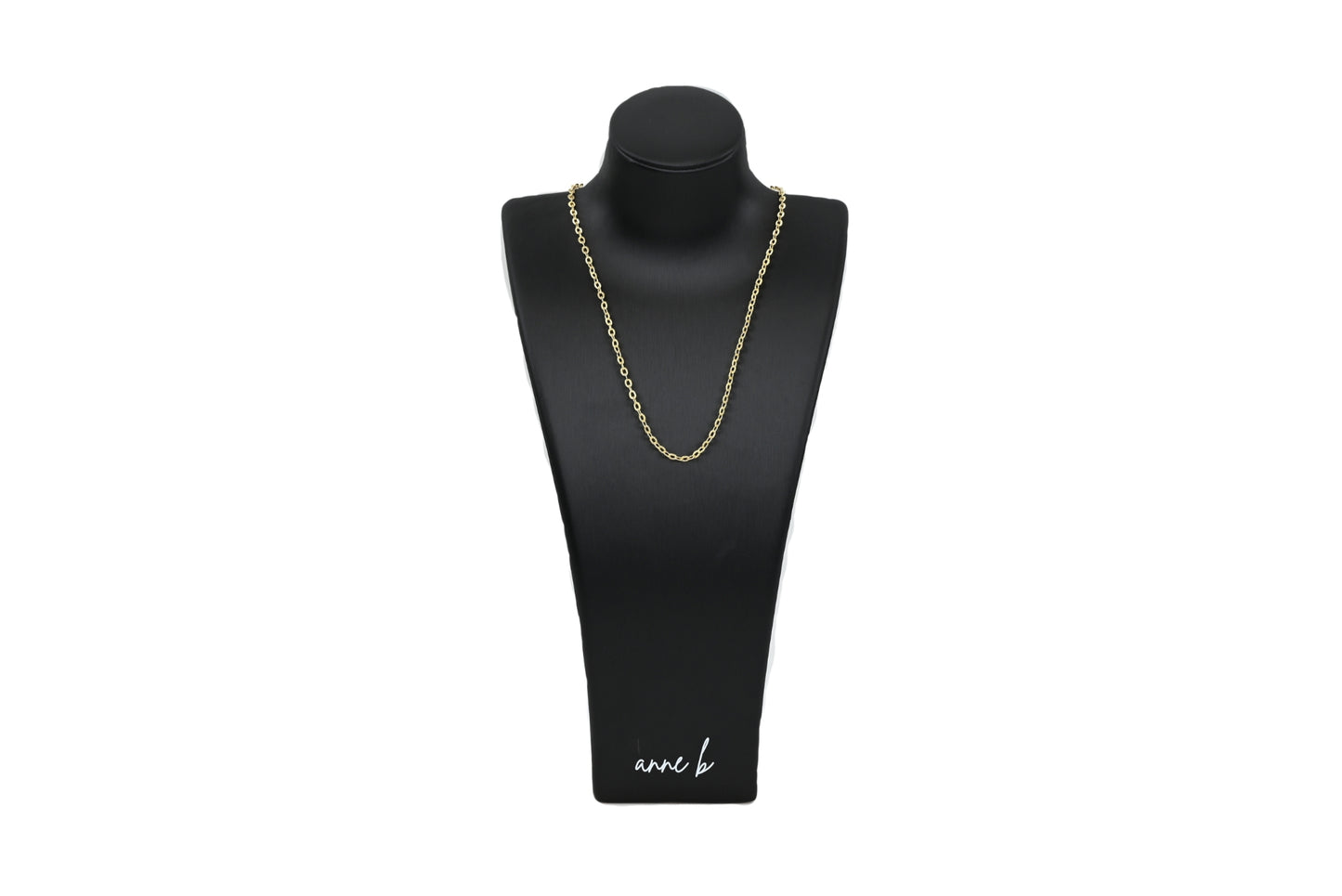 Oval Lined Link Necklace
