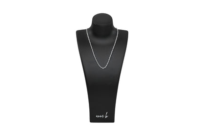 Oval Lined Link Necklace