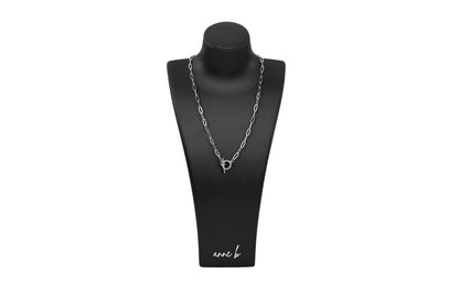 Toggle Link Paper Clip Chain Necklace