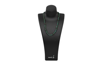 Oval Turquoise Beaded Necklace